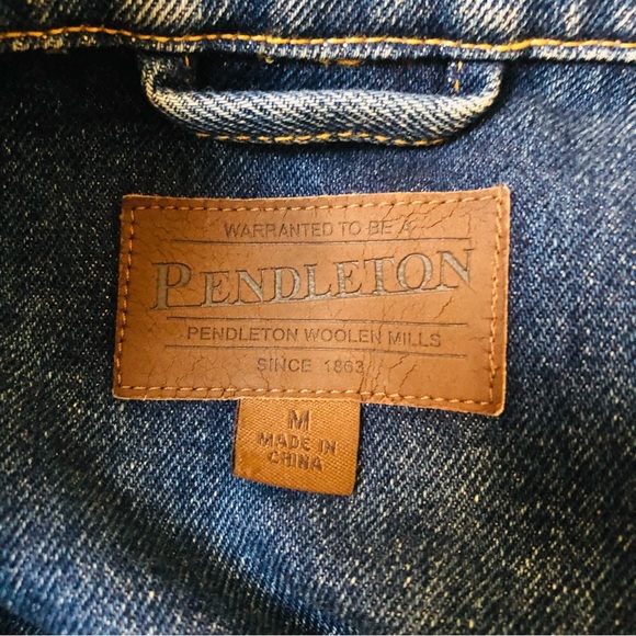 Pendleton Western Denim And Wool Jacket - Picture 5 of 13